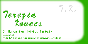 terezia kovecs business card